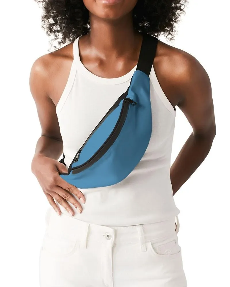 Shaded Pastel Cyan Belt Bag | C60M15Y0K30
