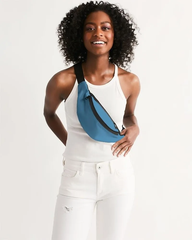 Shaded Pastel Cyan Belt Bag | C60M15Y0K30