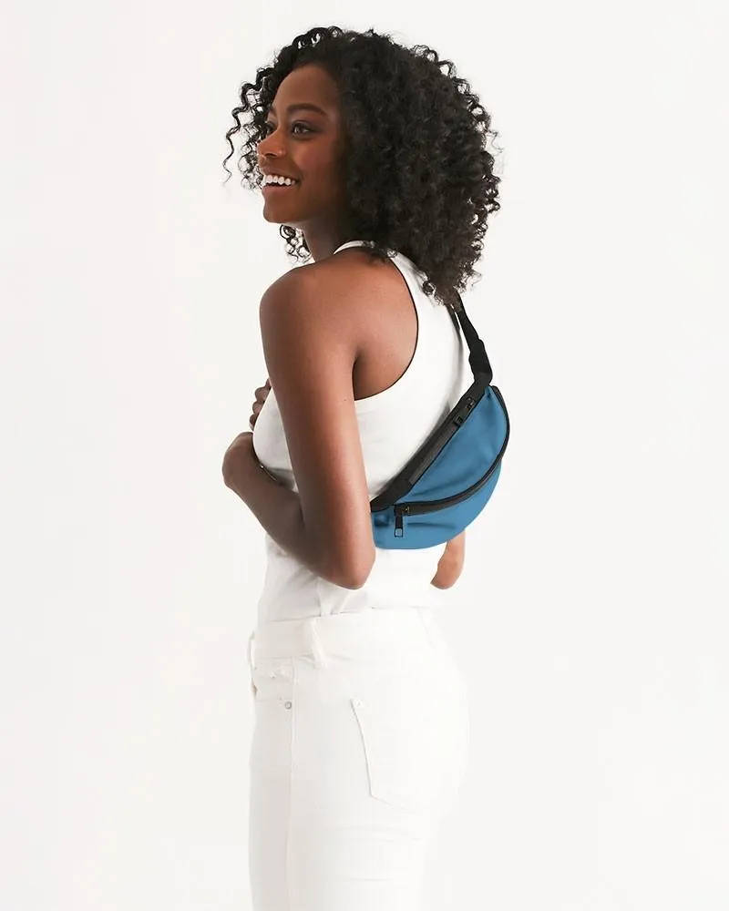 Shaded Pastel Cyan Belt Bag | C60M15Y0K30