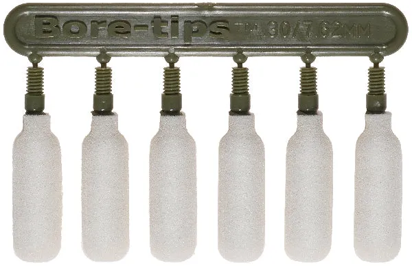 (Single Bag) .30cal/7.62mm Barrel Cleaning Bore-tips® by Swab-its®: Barrel Cleaning Swabs: 41-3001