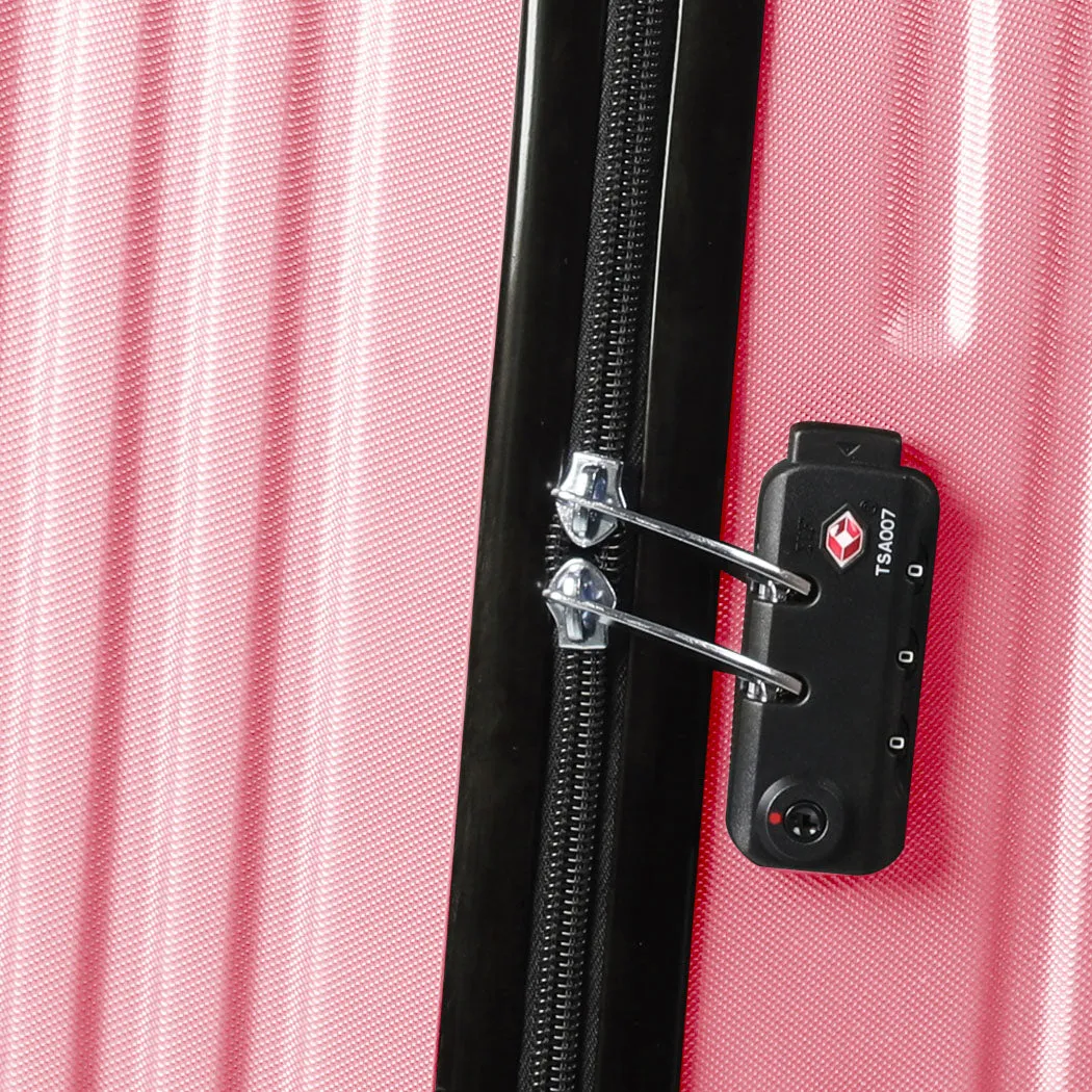Slimbridge 24" Inch Luggage Suitcase Rose Gold 24 inch