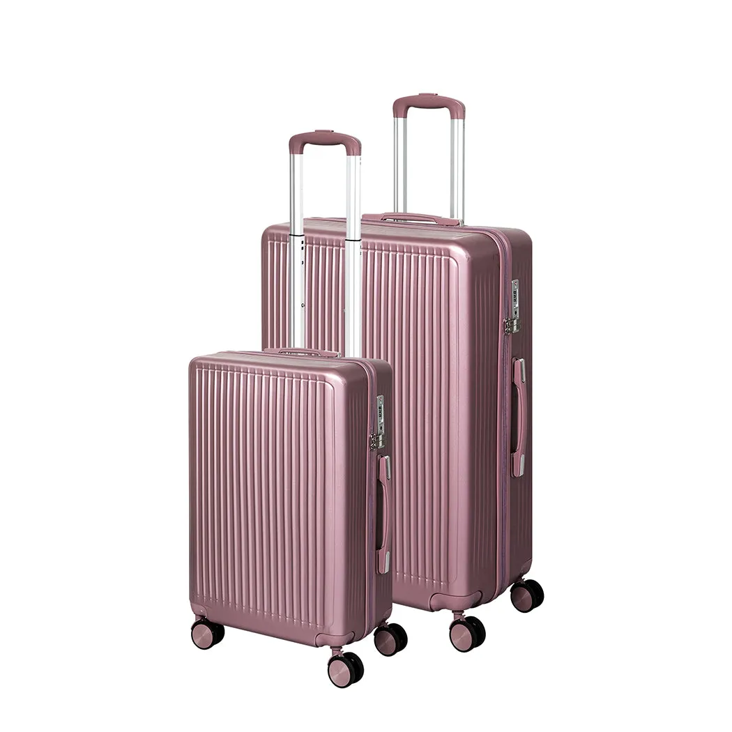 Slimbridge Luggage Suitcase Trolley Rose gold 2pc 20" 28"