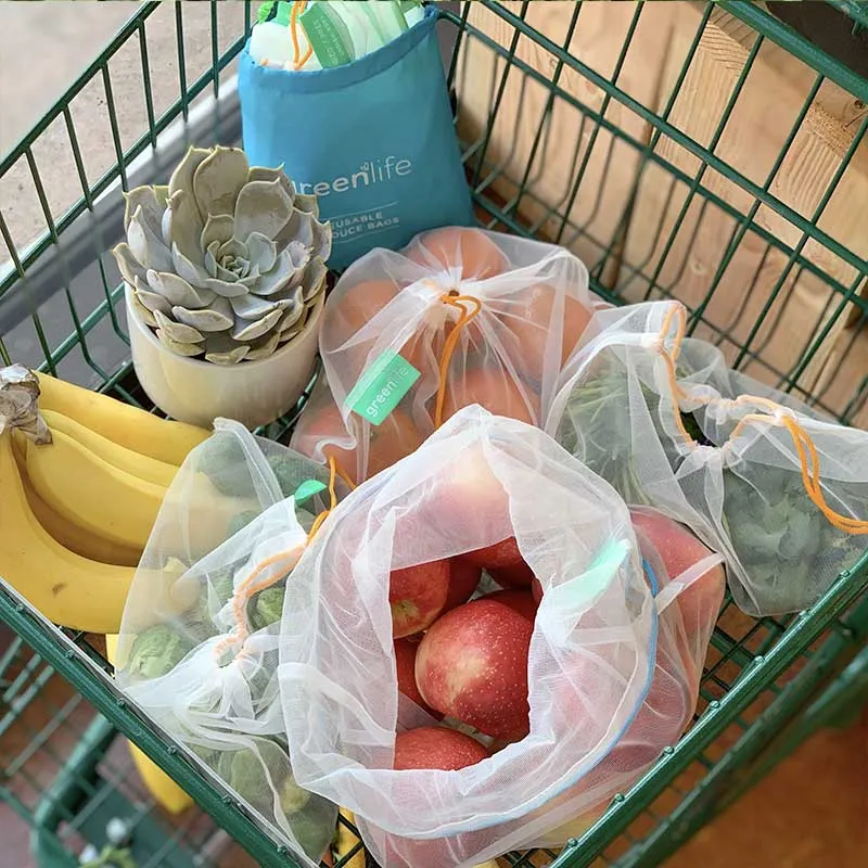 Small Reusable Produce Bags - Mesh (Set of 5)