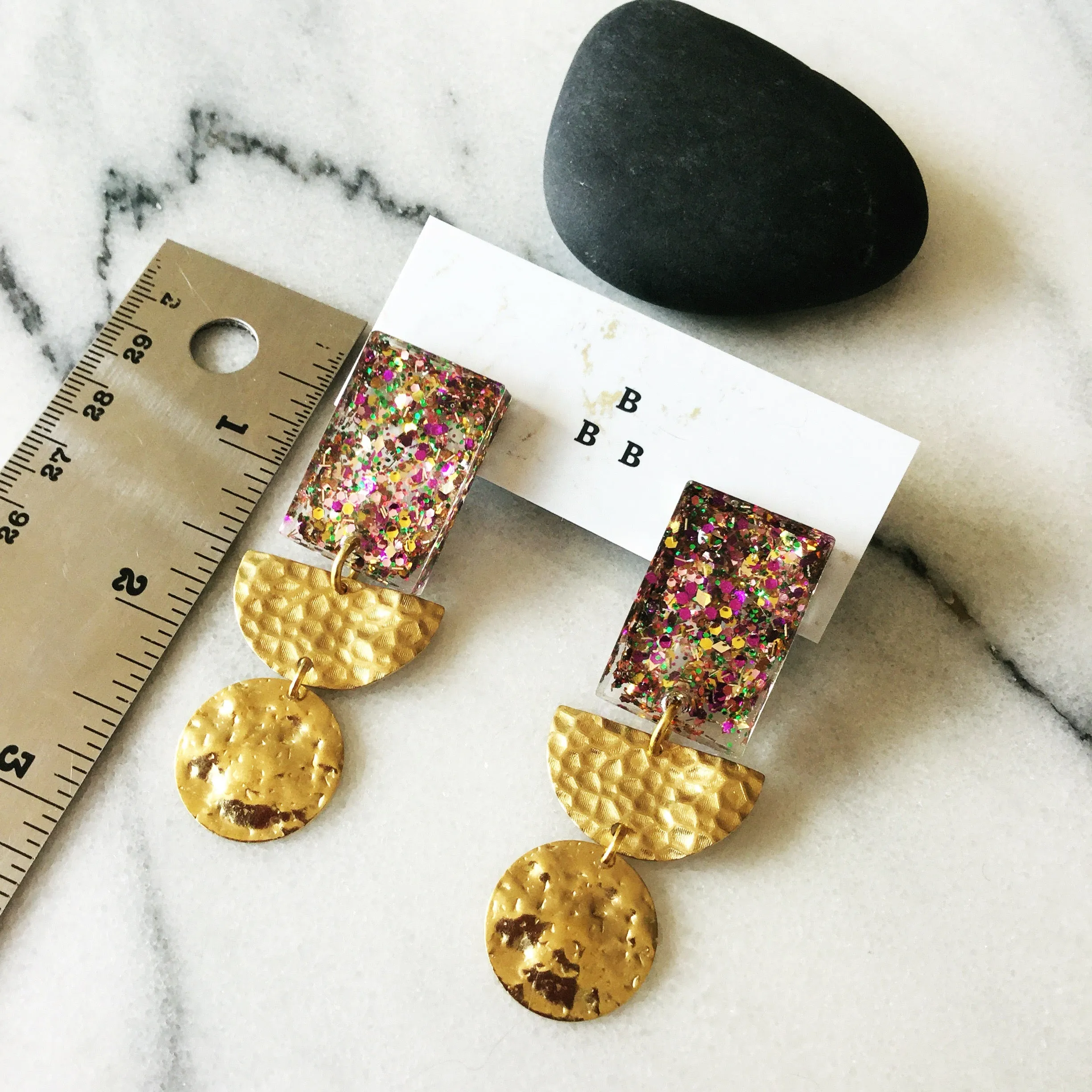 Soft Pop Earrings: Circus Confetti