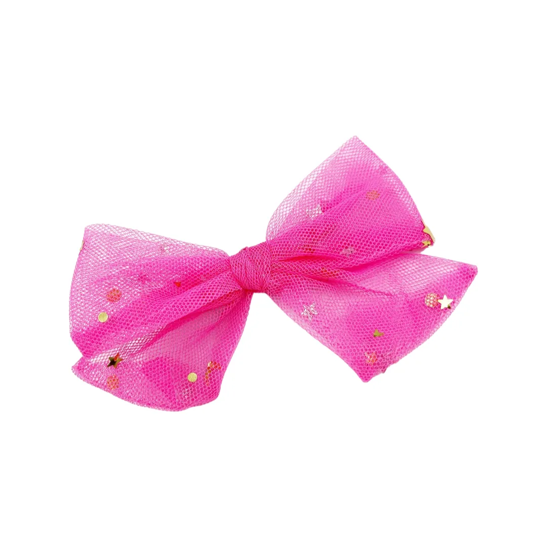STARRY NIGHT CHIC BOW BLACK NYLON