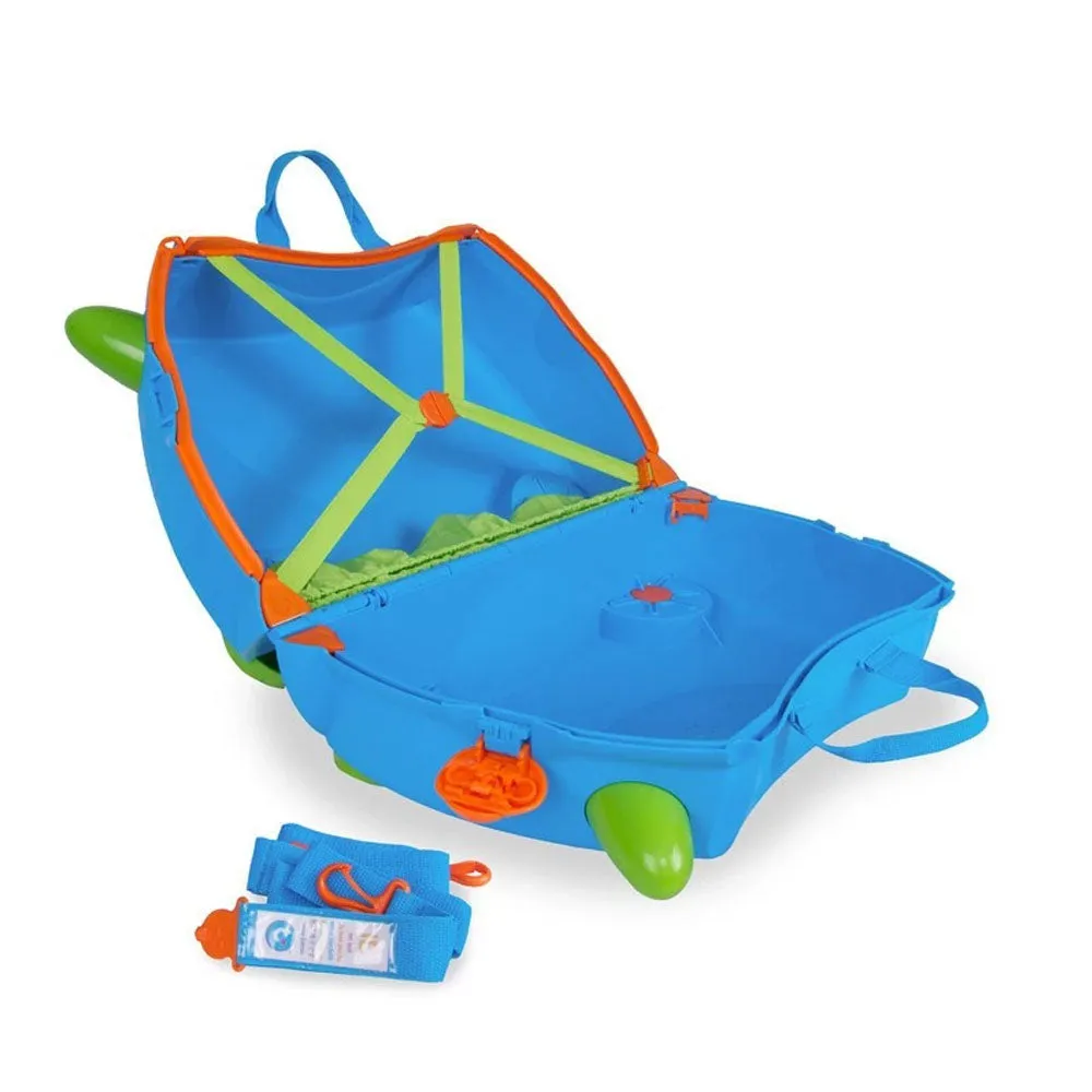 Trunki original innovative Ride On Suitcase for kids age 3  Terrance Blue