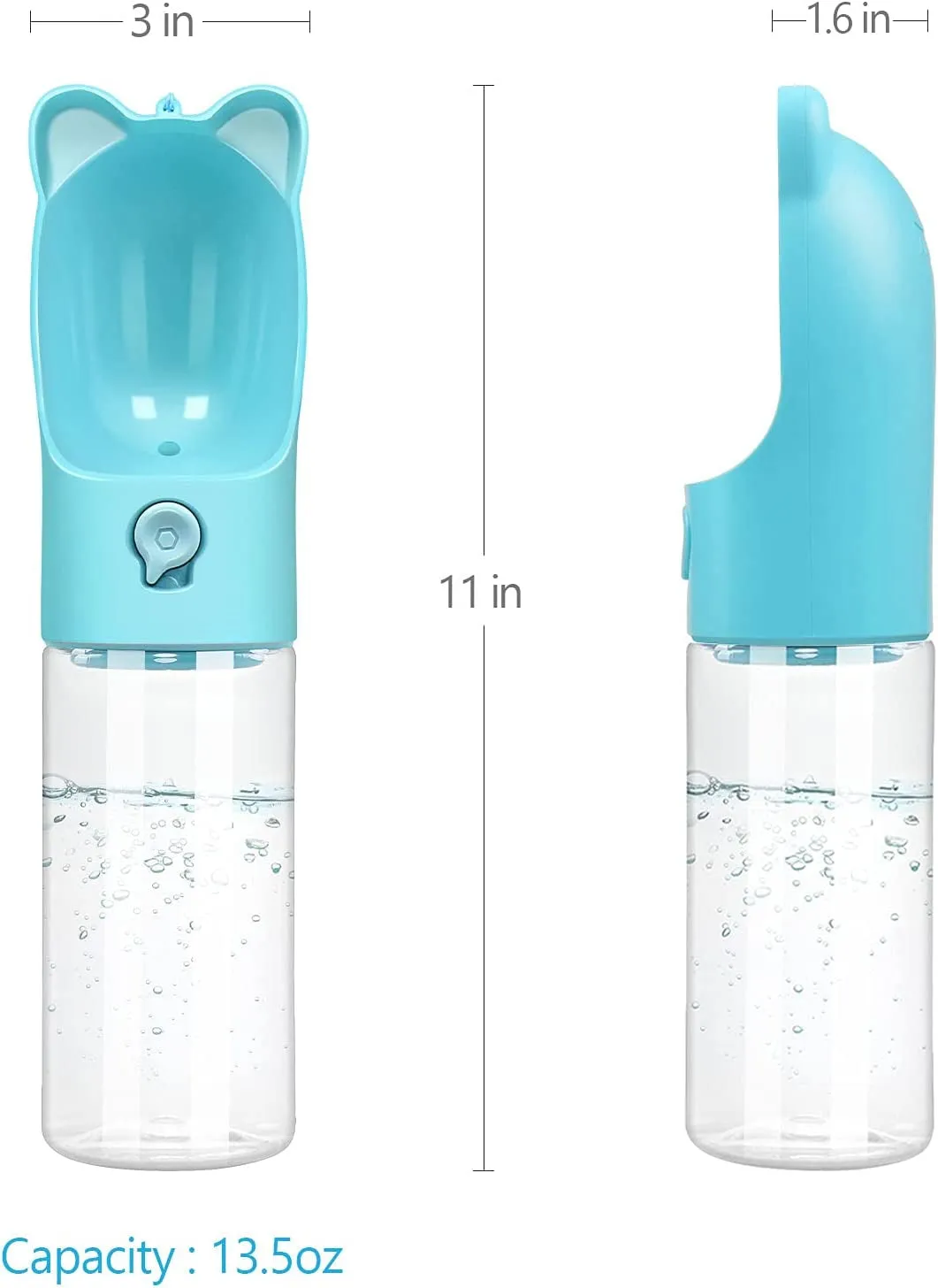 UPSKY Dog Water Bottle Portable Pet Dog Water Bottle with Filter, Leak Proof Dog Water Dispenser Lightweight Dog Travel Water Bottle for Walking, Hiking, Travel