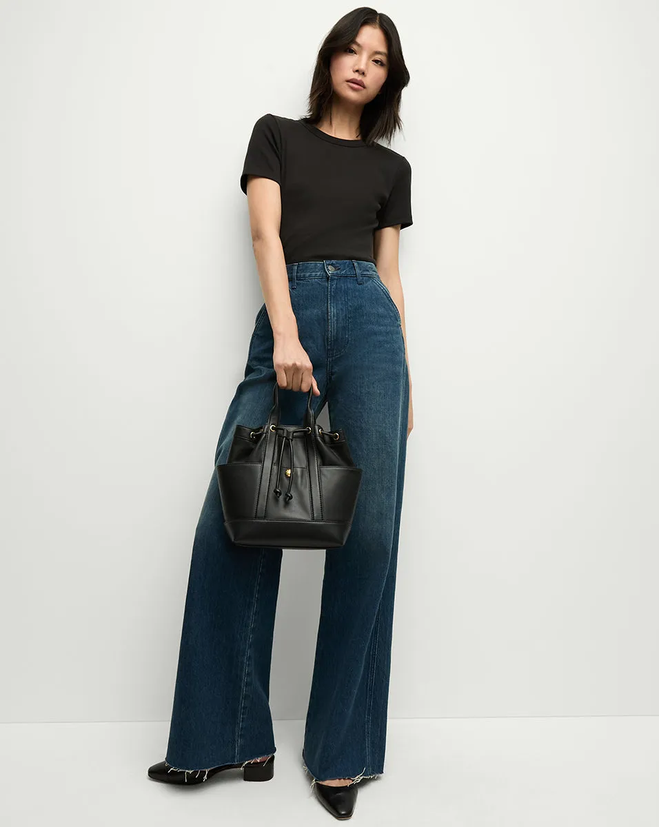 Veronica Beard Leather Goody Bag