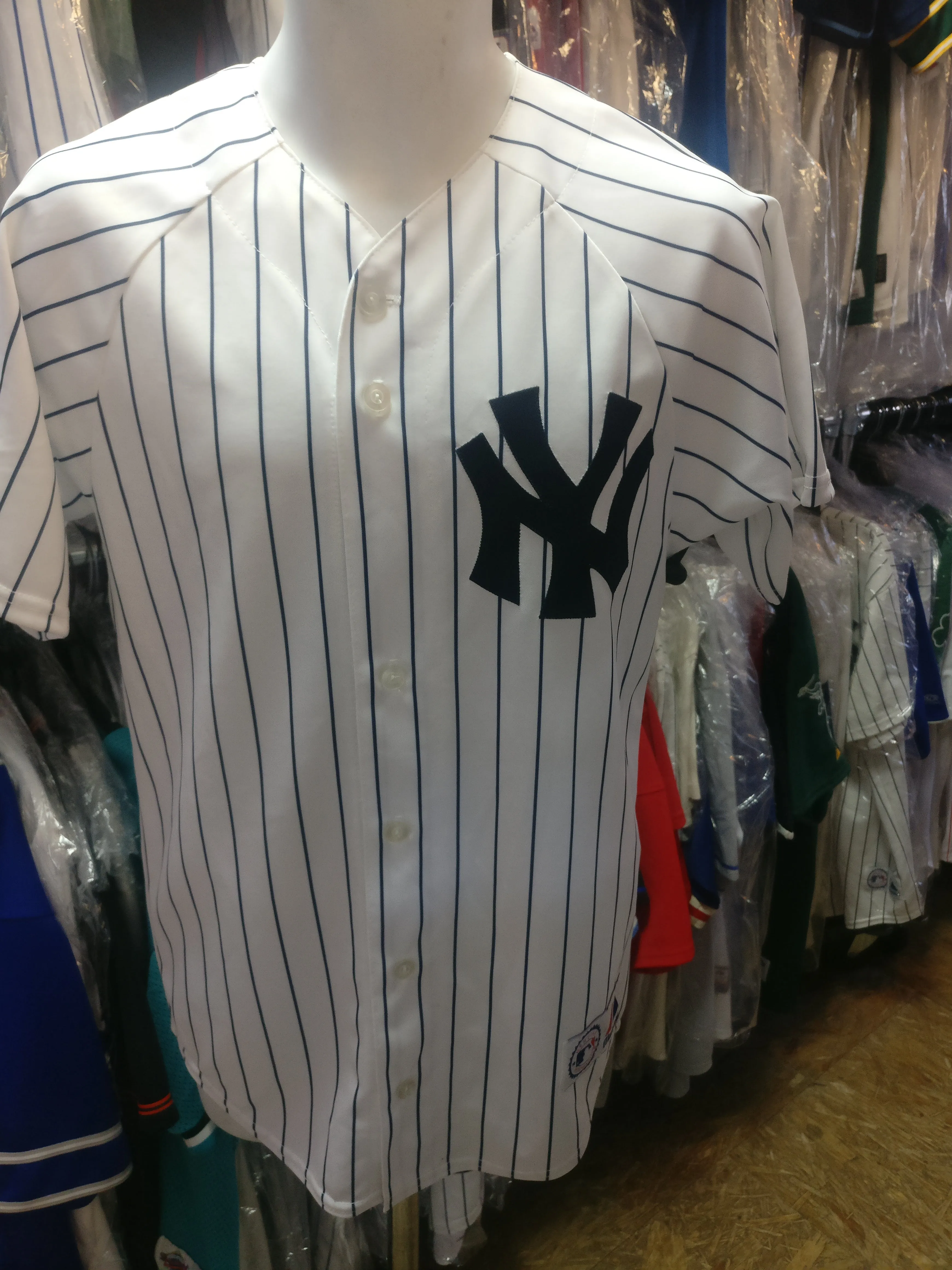 Vintage #18 JOHNNY DAMON New York Yankees MLB Majestic Jersey S