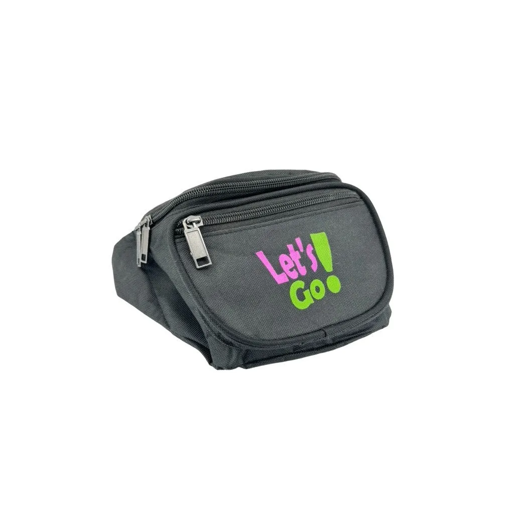 Vintage 1990's "Let's Go!" Canvas Waist Belt Bag