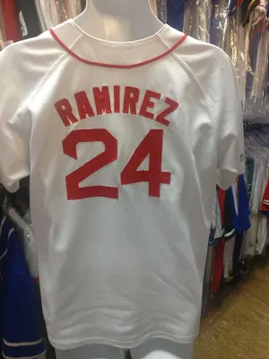 Vintage #24 MANNY RAMIREZ Boston Red Sox MLB Majestic Jersey S