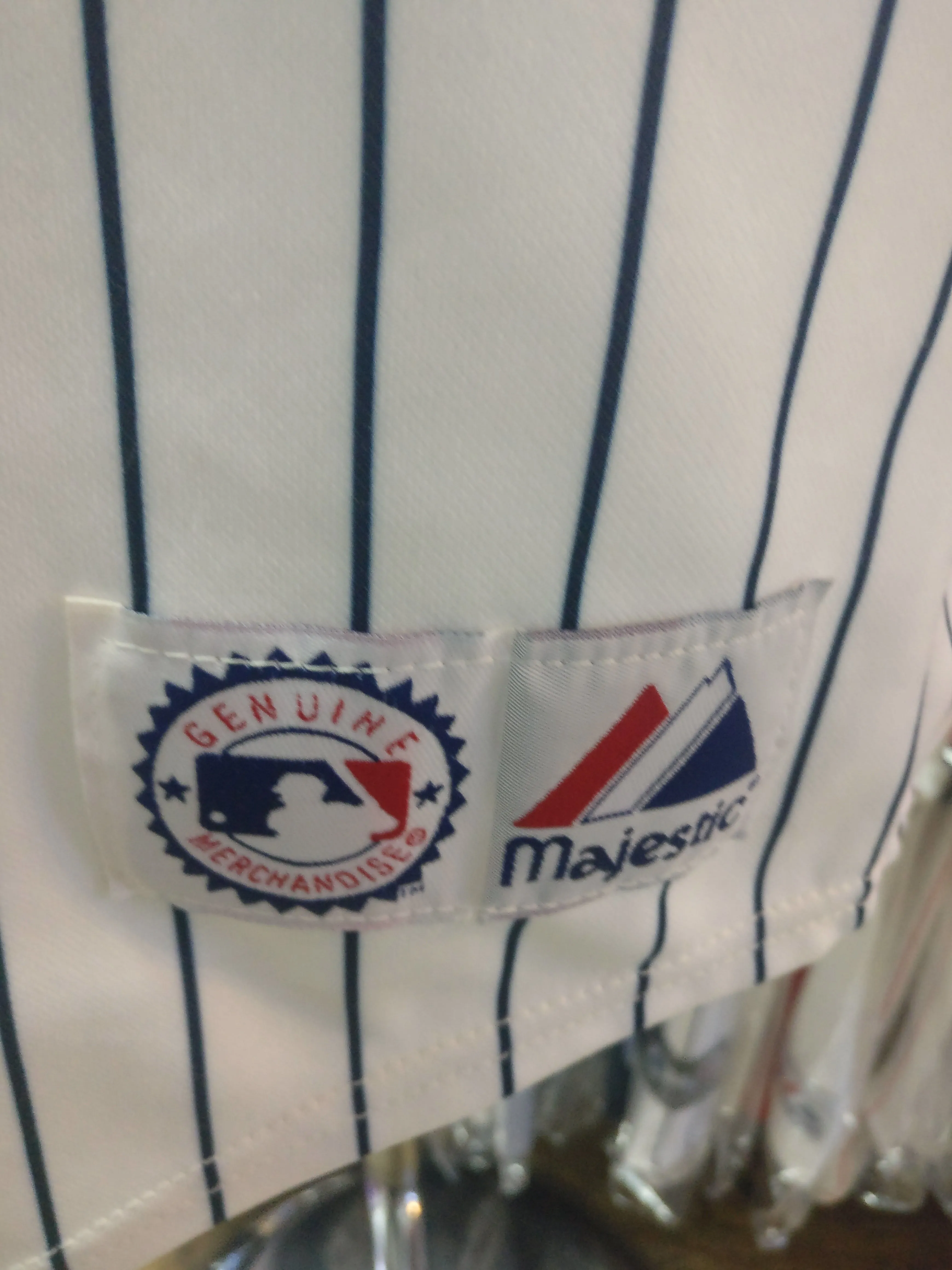 Vintage #55 FLYNN New York Yankees MLB Majestic Jersey M