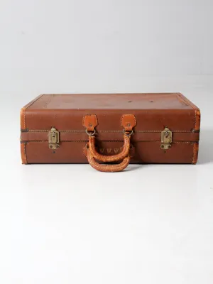 vintage leather suitcase