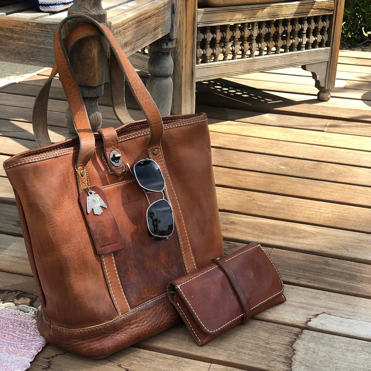 Vintage Stone-Washed Tote No.932