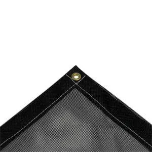 Vinyl Mesh Tarp - Black - 20' x 40'