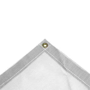 Vinyl Mesh Tarp - White - 30' x 40'