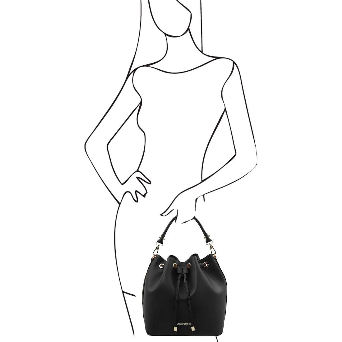 Vittoria - Italian leather bucket bag | TL141531