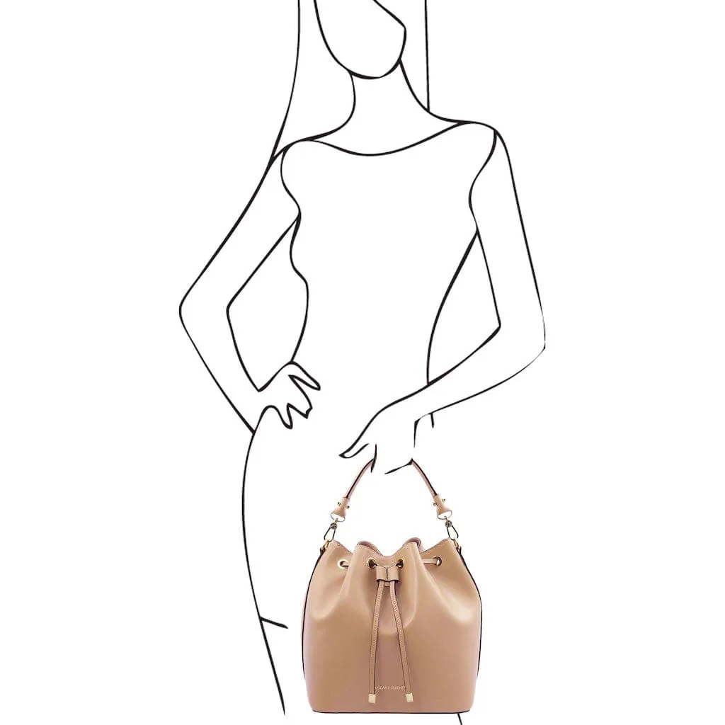 Vittoria - Italian leather bucket bag | TL141531