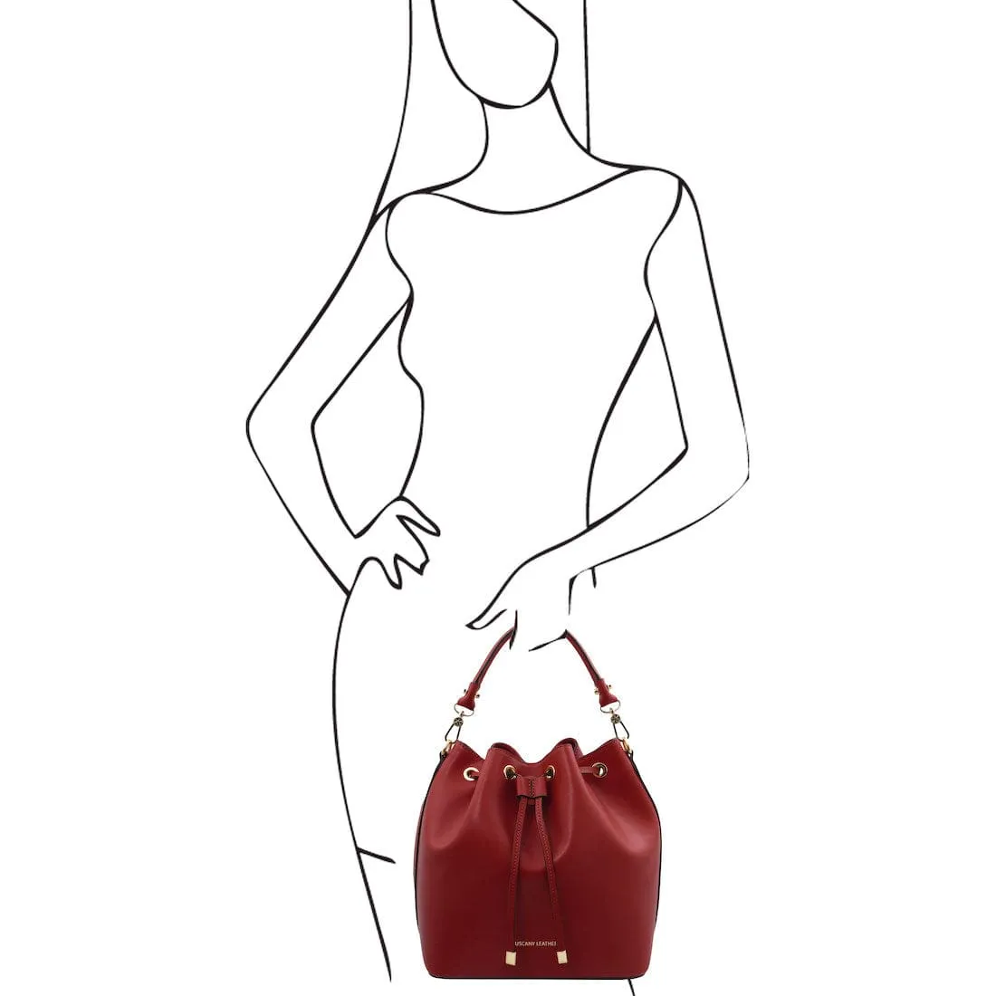Vittoria - Italian leather bucket bag | TL141531