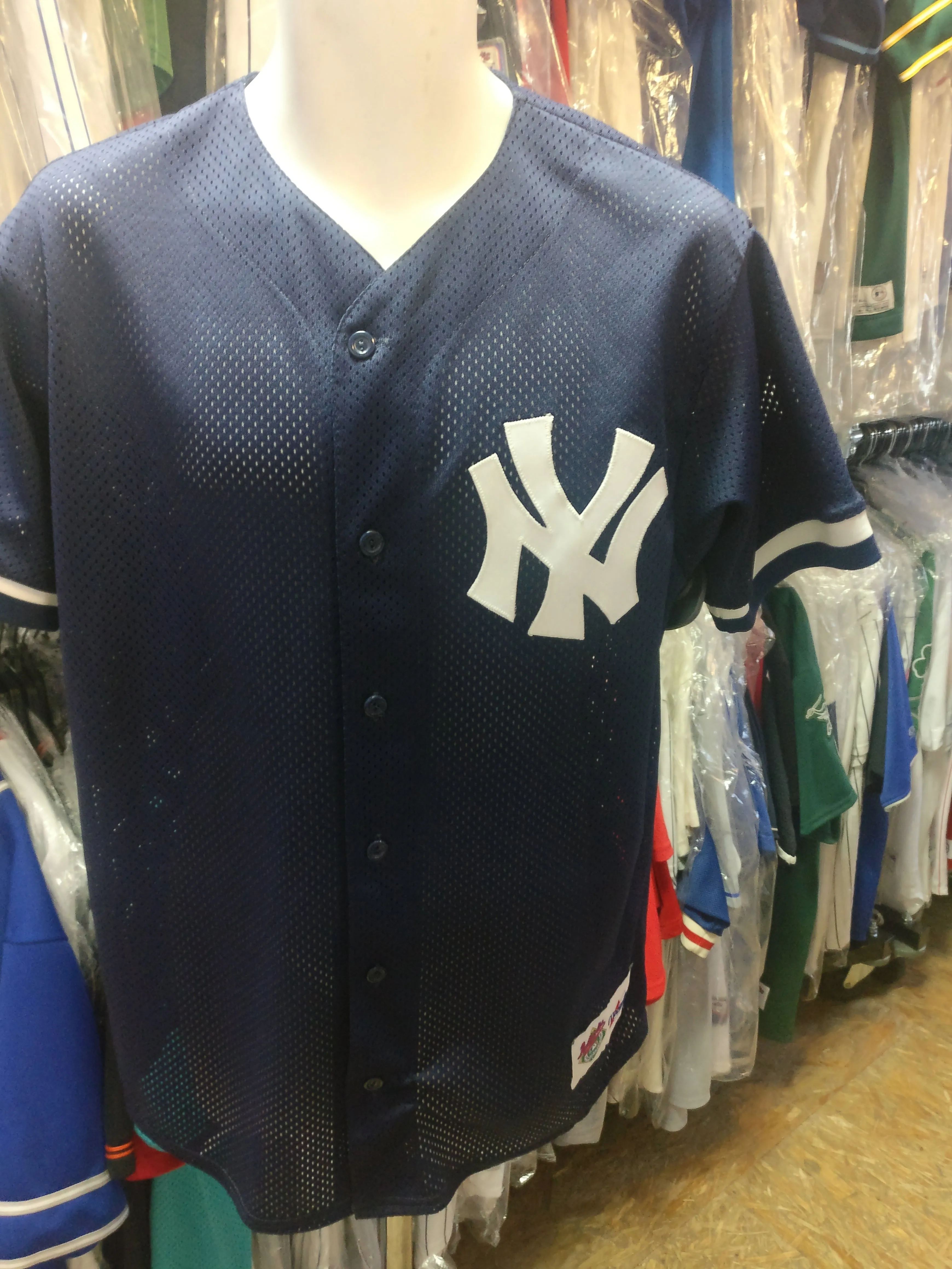Vtg #36 DAVID CONE New York Yankees MLB Majestic Authentic Jersey M