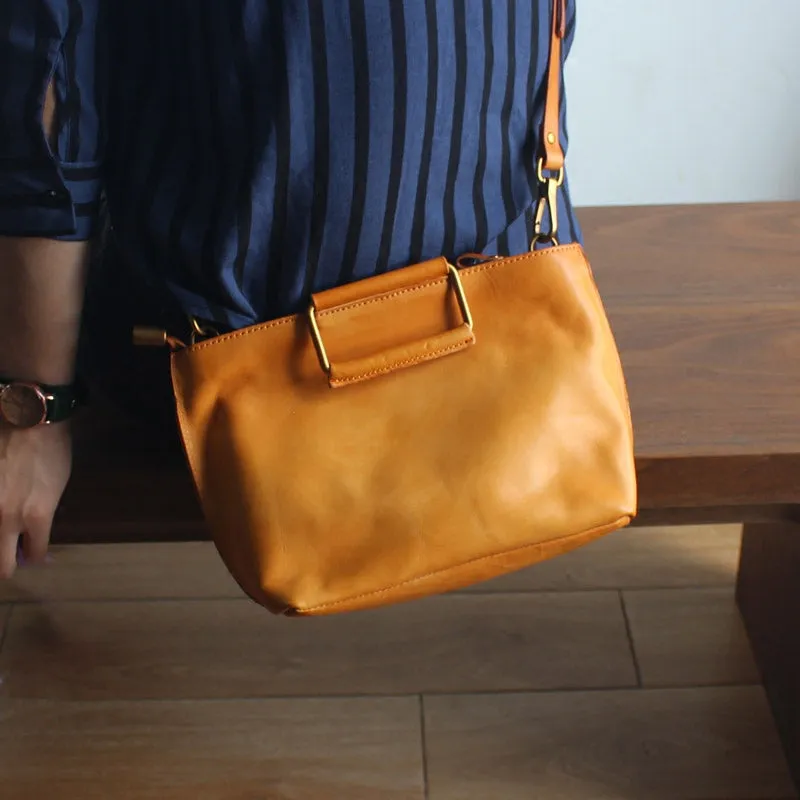 Women's Brown Leather Crossbody Bags Purse Handbags for Women