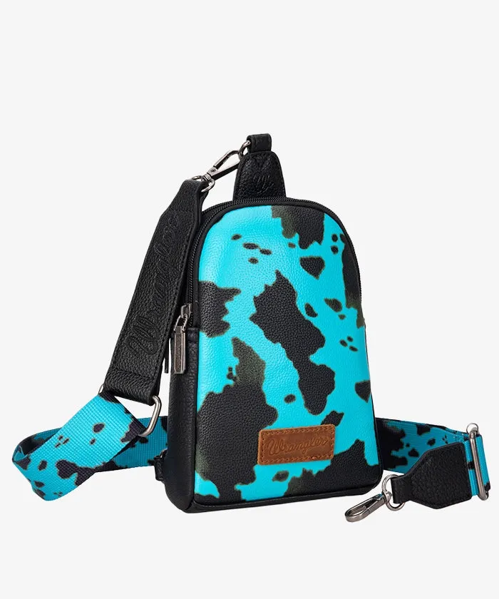 Wrangler Cow Print Concealed Crossbody Bag Set