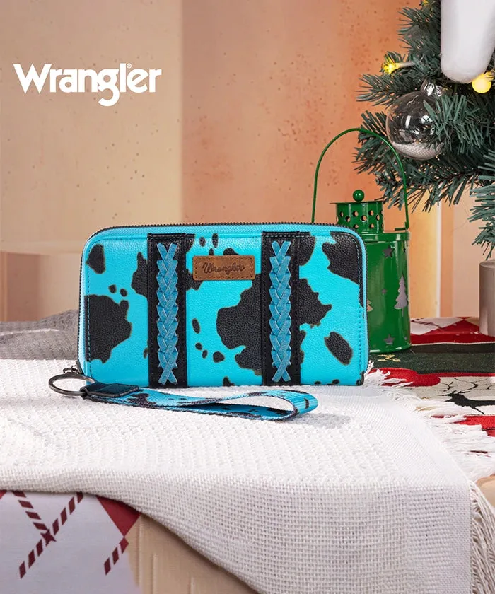 Wrangler Cow Print Concealed Crossbody Bag Set