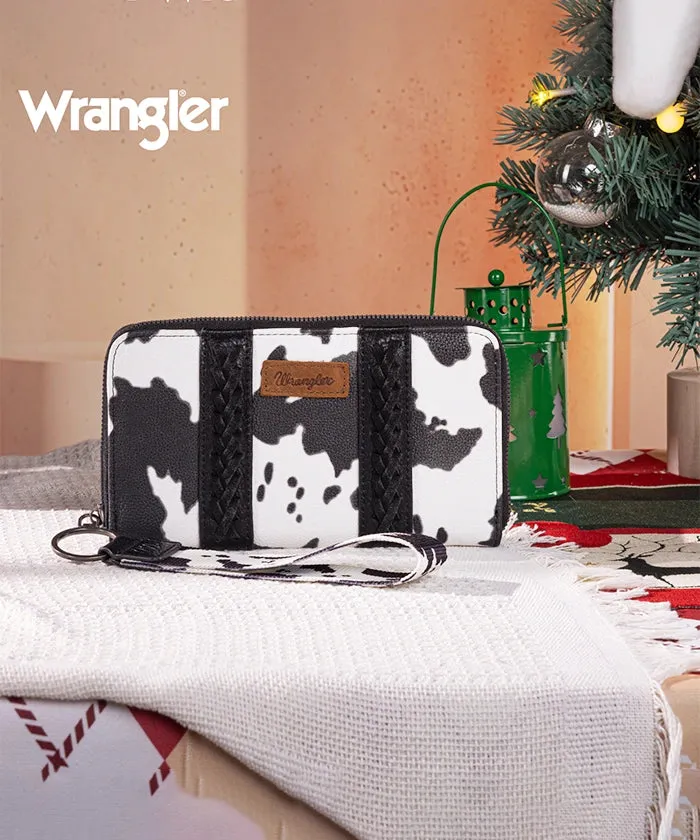 Wrangler Cow Print Concealed Crossbody Bag Set
