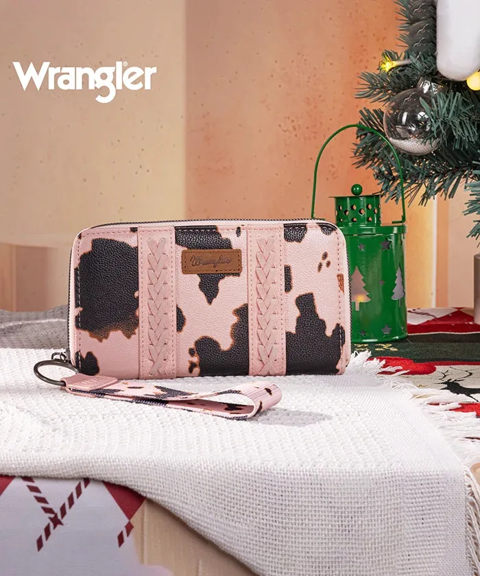 Wrangler Cow Print Concealed Crossbody Bag Set