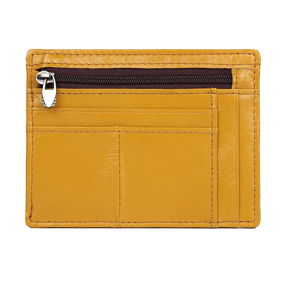 YAAGLE Unisex RFID Mini Thin Wallet Card Slots YG8447