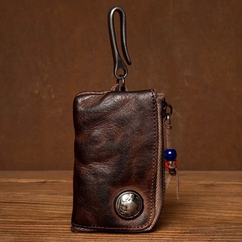 YAAGLE Vegetable Tanned Cowhide Key Bag YG0012