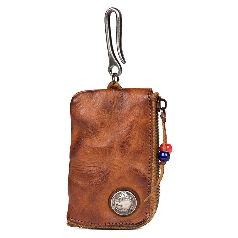 YAAGLE Vegetable Tanned Cowhide Key Bag YG0012