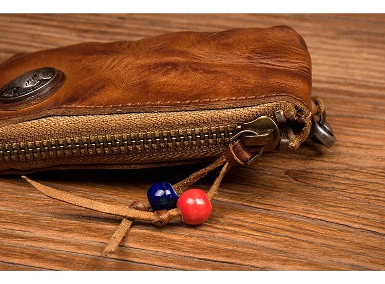 YAAGLE Vegetable Tanned Cowhide Key Bag YG0012