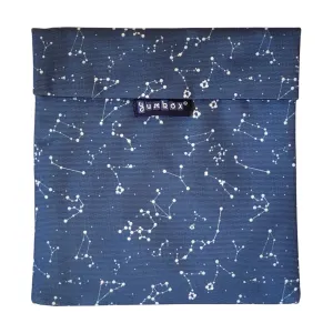 Yumbox Sandwich Bag/Snack Bag, Reusable Fabric, Washable, Food Safe, BPA Free, 8 x 7.5in (Starry Sky)