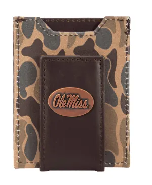 Zep-Pro Old School Brown Camo Front Pocket Wallet - Ole Miss